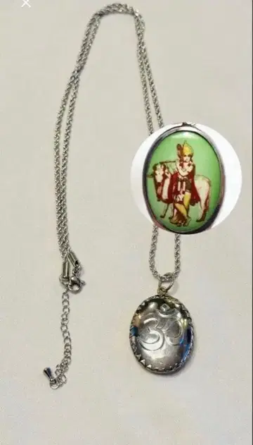 크리슈나 님 옴 목걸이 펜던트 힌두교 옴 후지이 카제 님