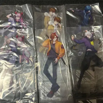 크레이지 라쿤 CR 제일복권 아크릴 스탠드 7종 세트