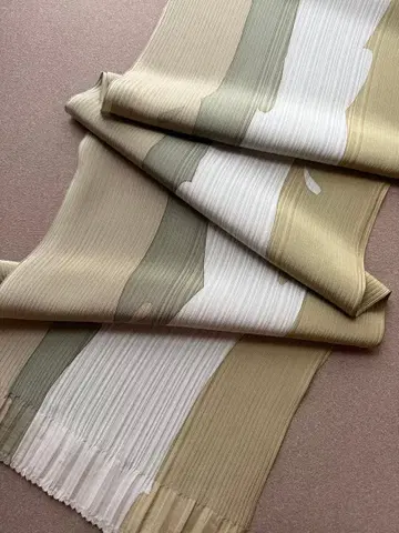 오비 장식 천 로우케츠 염색 그린