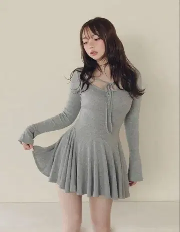 Nina flare mini dress/andmary