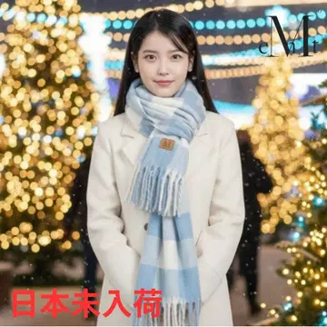 인기 컬러 MUSENT 무센트 소라 체크 머플러 한국 인기 롱