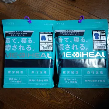 워크맨 메디힐 리커버리 의류 반팔 팬츠 하프 LL 네이비