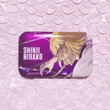 BLEACH 홀로그램 가공 스퀘어 캔뱃지 히라코 신지