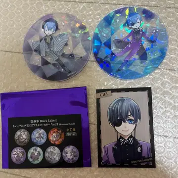 블랙 집사 시엘 형제 아크릴 코스터