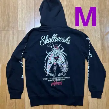 새상품 M 스컬 웍스 타츠노코 프로 후드티 도론죠 야타맨