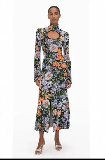 H&M rabanne 자카드 니트 원피스