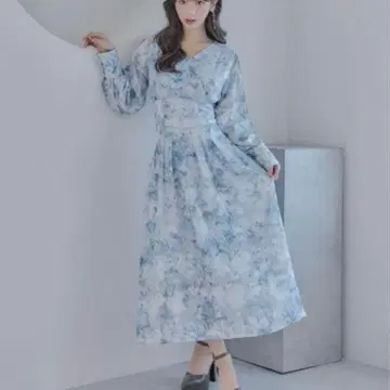 rienda 리엔다 Riu 콜라보 카슈쿨 원피스 블루 S