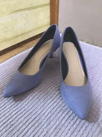 퍼플 스틸레토 힐 펌프스