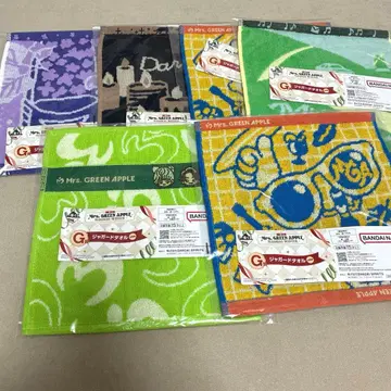 미세스 그린애플 자카드 타월 6개 세트