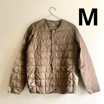 새상품 워셔블 퓨전 다운라이트 자켓 브라운 M 등산 방한