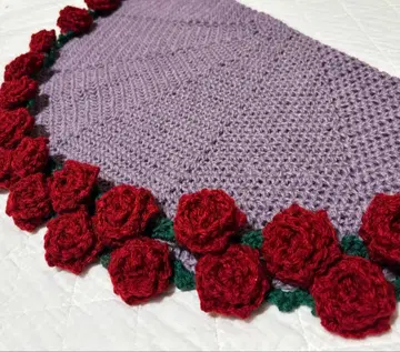플라워 담요 빨간색 장미 꽃다발 핸드메이드
