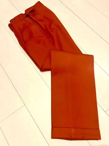 이가라시 트라우저 패턴 오더 슬랙스 테라코타 사이즈 44 상당