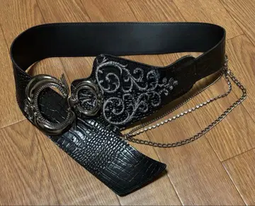 y2k 락 펑크 큐빅 벨트 반짝반짝 갸루 비쥬