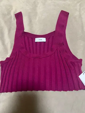 새상품 하이크 HYKE 와이드 리브 뷔스티에