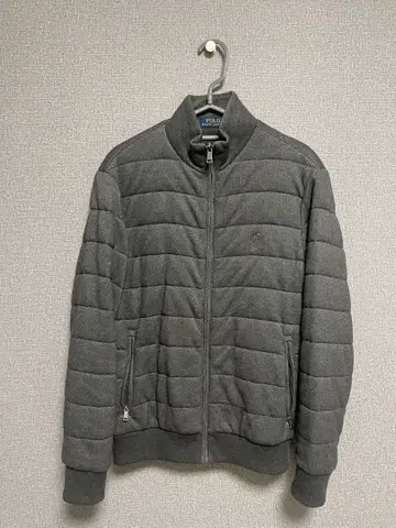 POLO 그레이 퀼팅 자켓