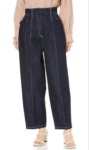 snidel 스나이델 턱 데님 팬츠 1 네이비