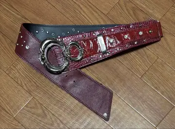 y2k 락 펑크 큐빅 벨트 반짝이는 갸루 비쥬