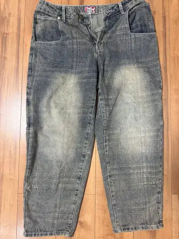 스타 팀 데님 STARTEAM PLAID STAR JEANS BLUE