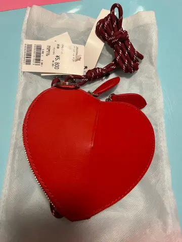 하트 모양 빨간색 숄더백 하트 파우치