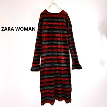 [ ja9 ] ZARA WOMAN 니트 보더 롱 원피스