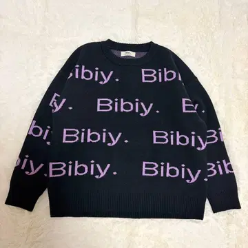 Bibiy. 로고 니트 블랙