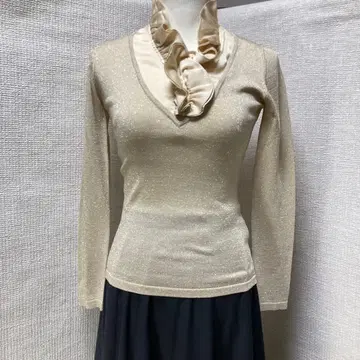 y2k 헤이세이 갸루 페어리 공주 갸루 프릴 핏 스웨터