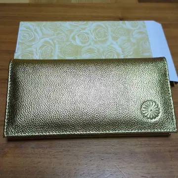 황궁 한정판 천연 가죽 장지갑 골드 골드 컬러 황궁 지갑