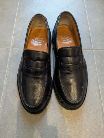 스코치 그레인 HIROKAWA 블랙 로퍼