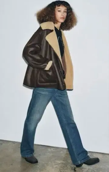 ZARA 더블 페이스 자켓 오버 사이즈 S