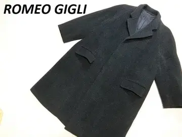 ROMEO GIGLI 로메오 지리 헤링본 체스터 코트 그레이