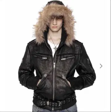 RACERWORLDWIDE sheepskin jacket M black