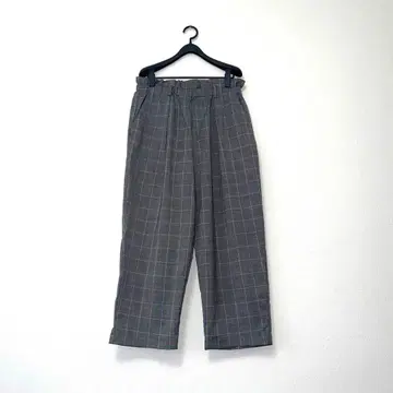 TROIS 트로와 체크 와이드 팬츠 F 그레이 계열