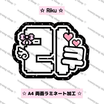 nctwish 리쿠 네임보드 부채 글자 글자 패널