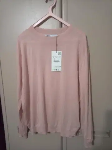 ZARA 니트 심플 살몬 핑크 더스티 핑크 택 포함 20252024