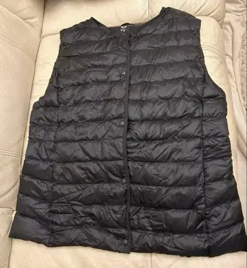 가을/겨울 UNIQLO 블랙 퀼팅 베스트 여성용 XL
