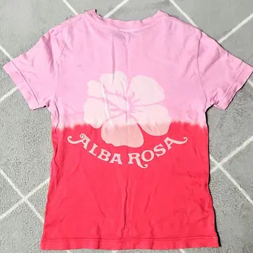 [레어] ALBA ROSA 알바 로사 하이비스커스 T셔츠 Y2K 갸루