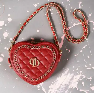 Darich 하트형 숄더백 레드