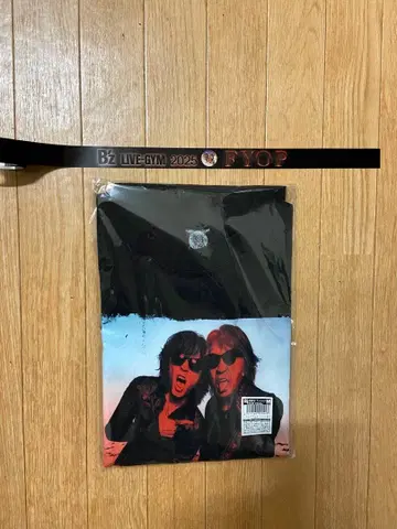 B'z FYOP 투어 파이널 티셔츠 M 사이즈 은색 테이프 1개 포함