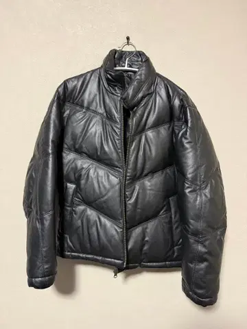 Licorice 코리스 다운 자켓 M 가죽 양가죽 램 가죽 블랙