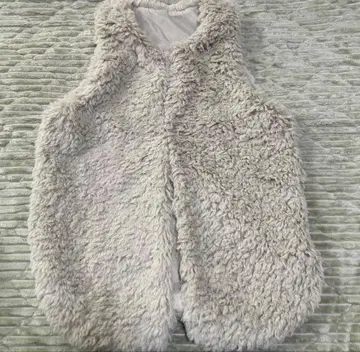 DOUDOU 인조 모피 베스트