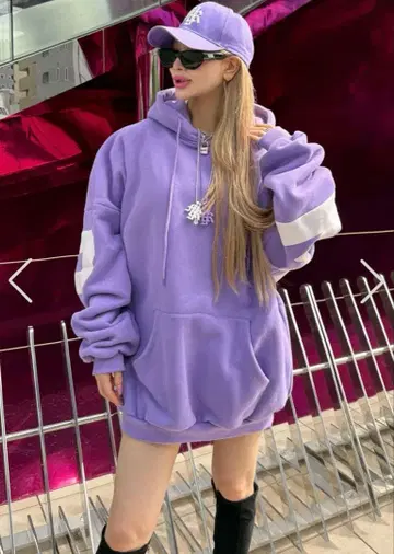 MIRROR9 이번 시즌 아이콘 후드티 퍼플