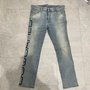 DSQUARED2 로고 데님 팬츠
