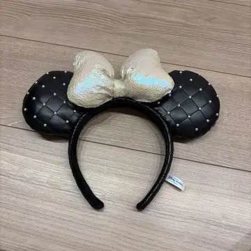 디즈니 미니 머리띠 블랙 퀼팅