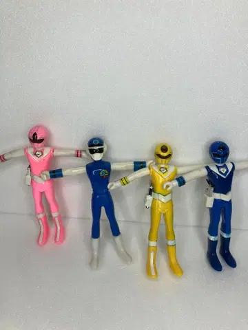 슈퍼전대 히어로 피규어 4체 세트