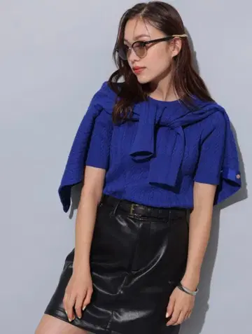 아르페쥬 스토리 케이블 앙상블 점포 한정판 블루