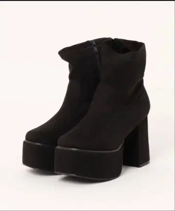 통굽 부츠 스퀘어토 청키힐 부츠