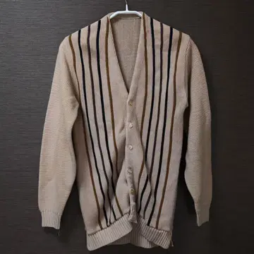 80's 스트라이프 디자인 아크릴 가디건