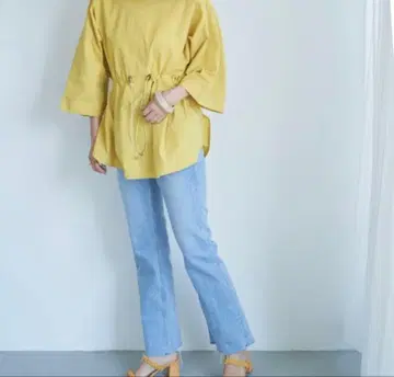 YANUK/야누크 세미 플레어 데님 팬츠 25인치