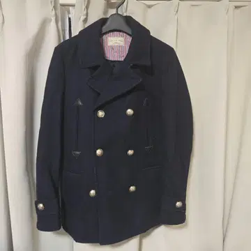 NANO UNIVERSE 네이비 피 코트