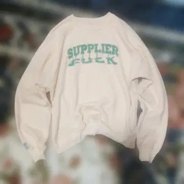 SUPPLIER M 트레이닝복 맨투맨 크림색